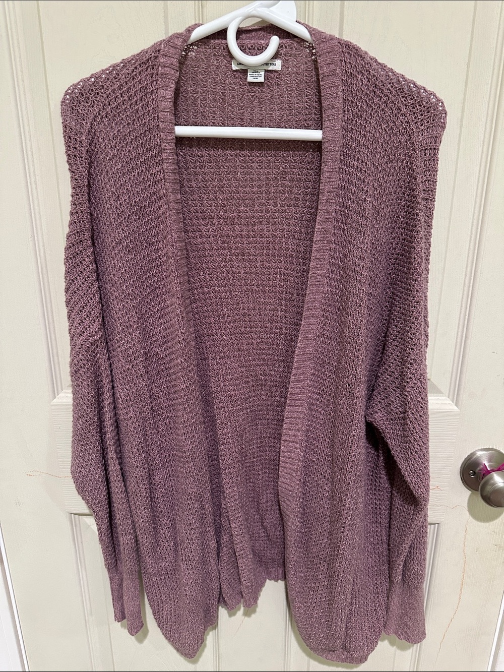 American Eagle Outfitters Open-Front Cardigan - Dusty Mauve